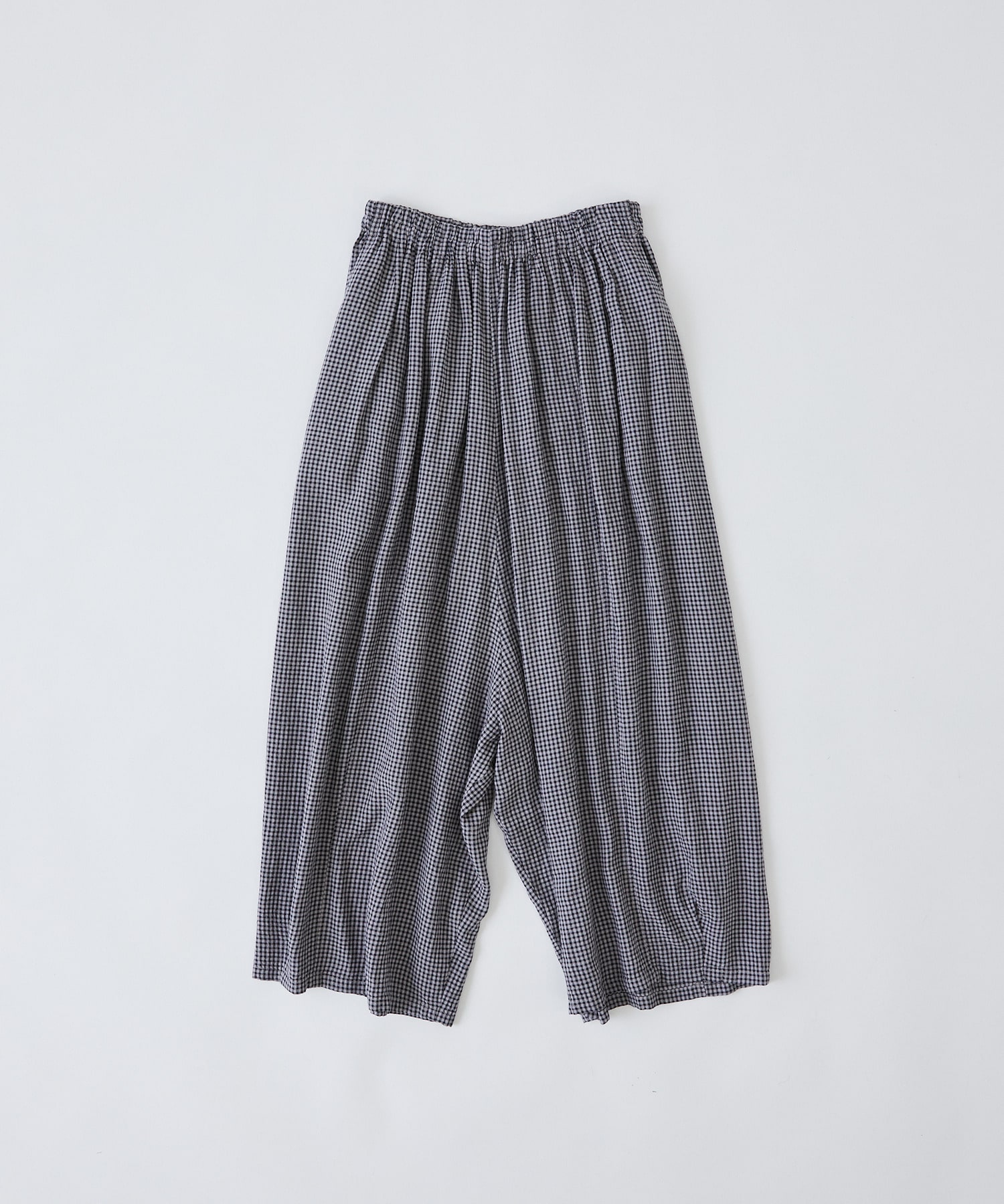 【congés payés】【FAVE】シャーリングワイドロングサルエルパンツ 詳細画像 グレー系その他 1