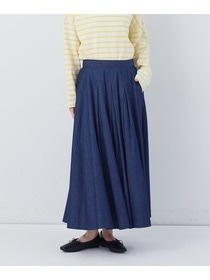 【congés payés】【FAVE】タックAラインスカート 詳細画像 ブラック系その他 12