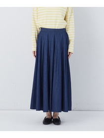 【congés payés】【FAVE】タックAラインスカート 詳細画像 ブラック系その他 13