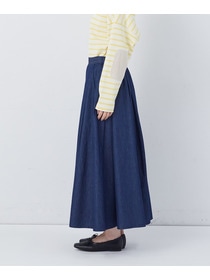 【congés payés】【FAVE】タックAラインスカート 詳細画像 ブラック系その他 14