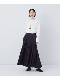 【congés payés】【FAVE】タックAラインスカート 詳細画像 ブラック系その他 16