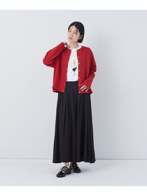 【congés payés】【FAVE】タックAラインスカート 詳細画像 ブラック系その他 19