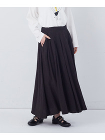 【congés payés】【FAVE】タックAラインスカート 詳細画像 ブラック系その他 20