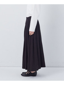 【congés payés】【FAVE】タックAラインスカート 詳細画像 ブラック系その他 22