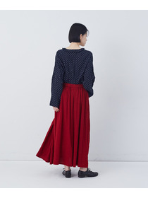 【congés payés】【FAVE】タックAラインスカート 詳細画像 ブラック系その他 26