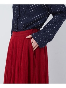 【congés payés】【FAVE】タックAラインスカート 詳細画像 ブラック系その他 33