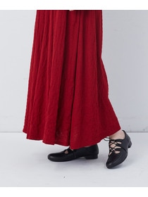 【congés payés】【FAVE】タックAラインスカート 詳細画像 ブラック系その他 34