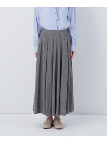 【congés payés】【FAVE】タックAラインスカート 詳細画像 ブラック系その他 6