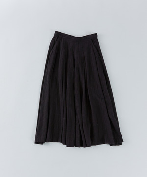 【congés payés】【FAVE】タックAラインスカート 詳細画像 ブラック系その他 1