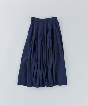 【congés payés】【FAVE】タックAラインスカート 詳細画像 インディゴブルー 1