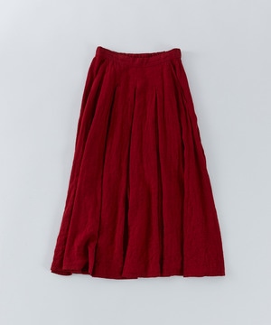 【congés payés】【FAVE】タックAラインスカート 詳細画像 レッド系その他 1