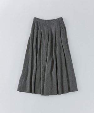 【congés payés】【FAVE】タックAラインスカート 詳細画像 チェック 1