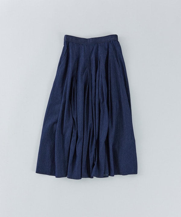 【congés payés】【FAVE】タックAラインスカート