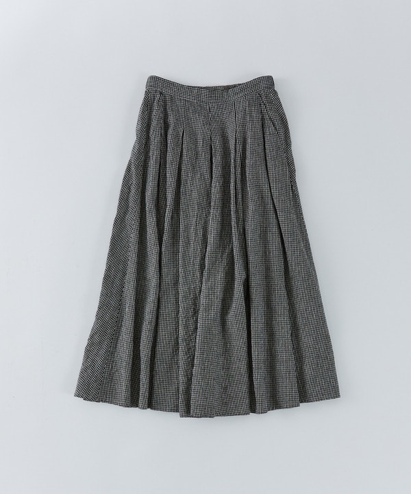 【FAVE】タックAラインスカート 詳細画像 チェック 1