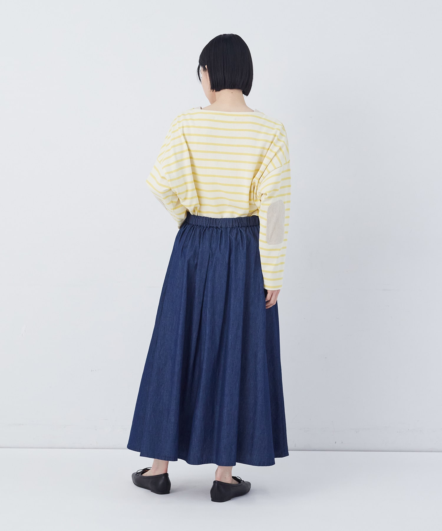 【congés payés】【FAVE】タックAラインスカート 詳細画像 ブラック系その他 11