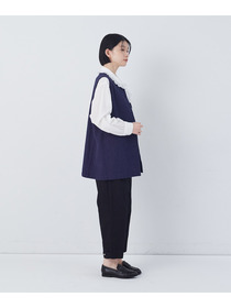 【congés payés】綿麻ツィードクルーネックベスト 詳細画像 グレー系その他 2