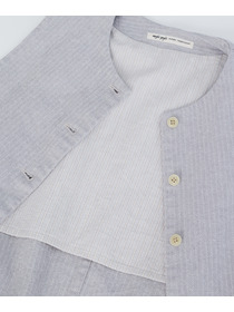 【congés payés】綿麻ツィードクルーネックベスト 詳細画像 グレー系その他 22