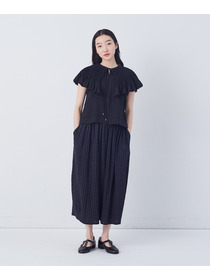 【congés payés】モスリンハンドタックカラージレ 詳細画像 オフホワイト 1