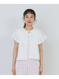 【congés payés】モスリンハンドタックカラージレ 詳細画像 オフホワイト 12