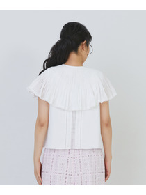 【congés payés】モスリンハンドタックカラージレ 詳細画像 オフホワイト 14