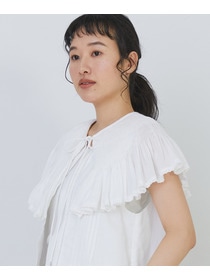 【congés payés】モスリンハンドタックカラージレ 詳細画像 オフホワイト 17