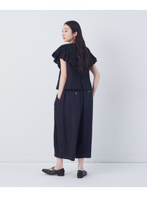 【congés payés】モスリンハンドタックカラージレ 詳細画像 オフホワイト 3