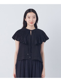 【congés payés】モスリンハンドタックカラージレ 詳細画像 オフホワイト 5