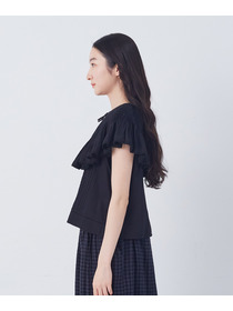 【congés payés】モスリンハンドタックカラージレ 詳細画像 オフホワイト 6