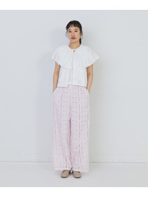 【congés payés】モスリンハンドタックカラージレ 詳細画像 オフホワイト 8