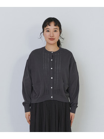 【congés payés】14G麻綿透かしカーディガン 詳細画像 ブラック 6