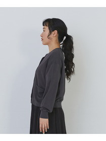 【congés payés】14G麻綿透かしカーディガン 詳細画像 ブラック 7