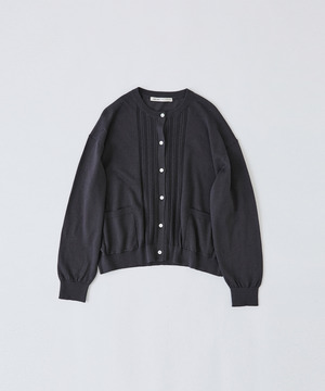 【congés payés】14G麻綿透かしカーディガン 詳細画像 ブラック 1