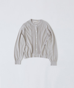 【congés payés】14G麻綿透かしカーディガン 詳細画像 グレイッシュベージュ 1