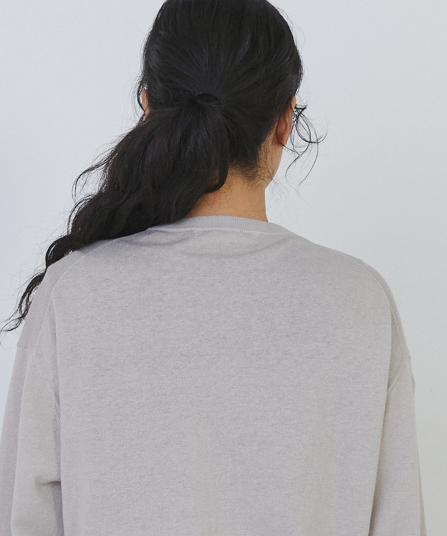 【congés payés】14G麻綿透かしカーディガン 詳細画像 ブラック 18