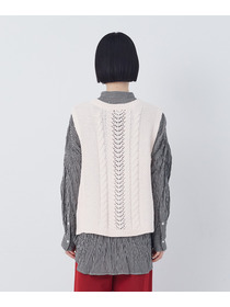 【congés payés】【2way】リリヤーン地柄2wayベスト 詳細画像 オートミール 19