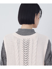 【congés payés】【2way】リリヤーン地柄2wayベスト 詳細画像 オートミール 21