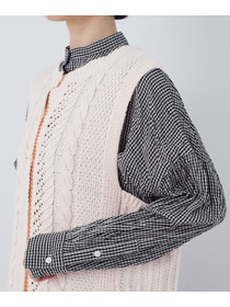 【congés payés】【2way】リリヤーン地柄2wayベスト 詳細画像 オートミール 22