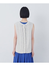 【congés payés】【2way】リリヤーン地柄2wayベスト 詳細画像 オートミール 9