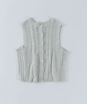 【congés payés】【2way】リリヤーン地柄2wayベスト 詳細画像 オートミール 1