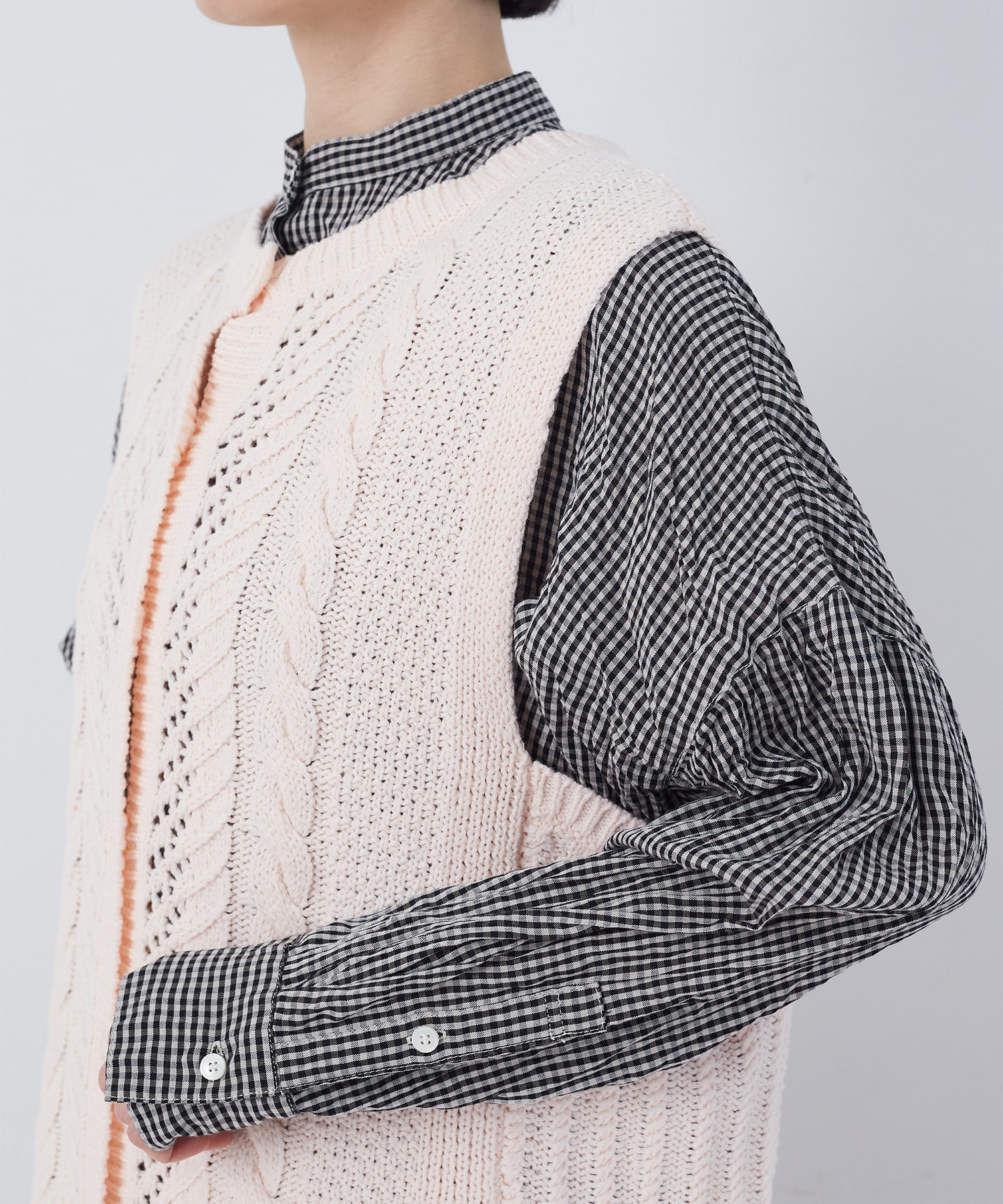 【congés payés】【2way】リリヤーン地柄2wayベスト 詳細画像 オートミール 22