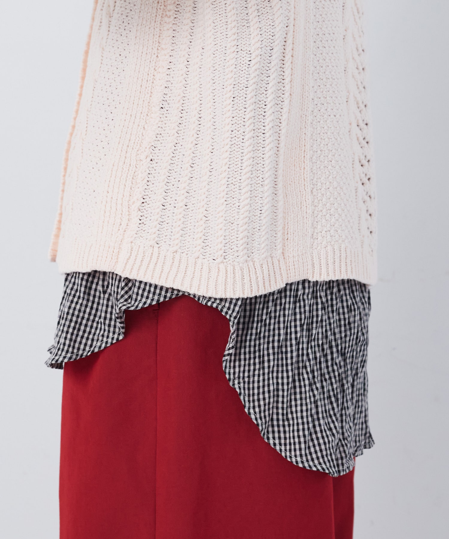 【congés payés】【2way】リリヤーン地柄2wayベスト 詳細画像 オートミール 23