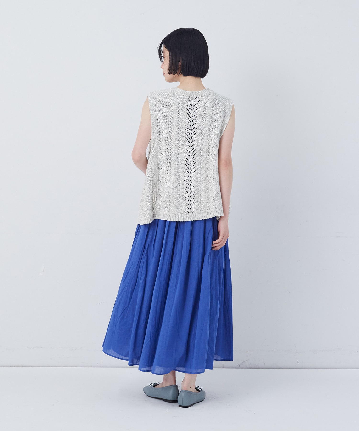 【congés payés】【2way】リリヤーン地柄2wayベスト 詳細画像 オートミール 3