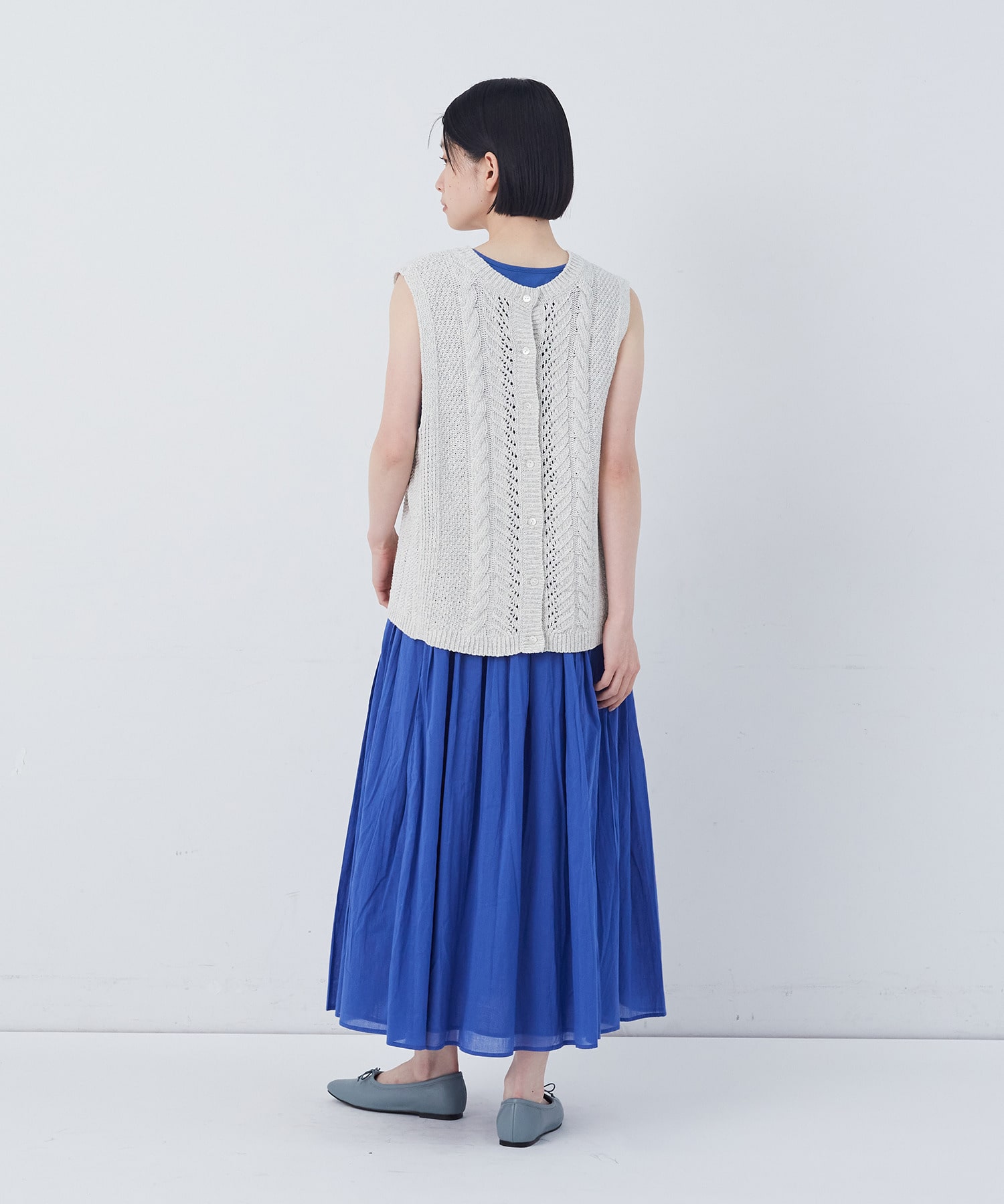 【congés payés】【2way】リリヤーン地柄2wayベスト 詳細画像 オートミール 5