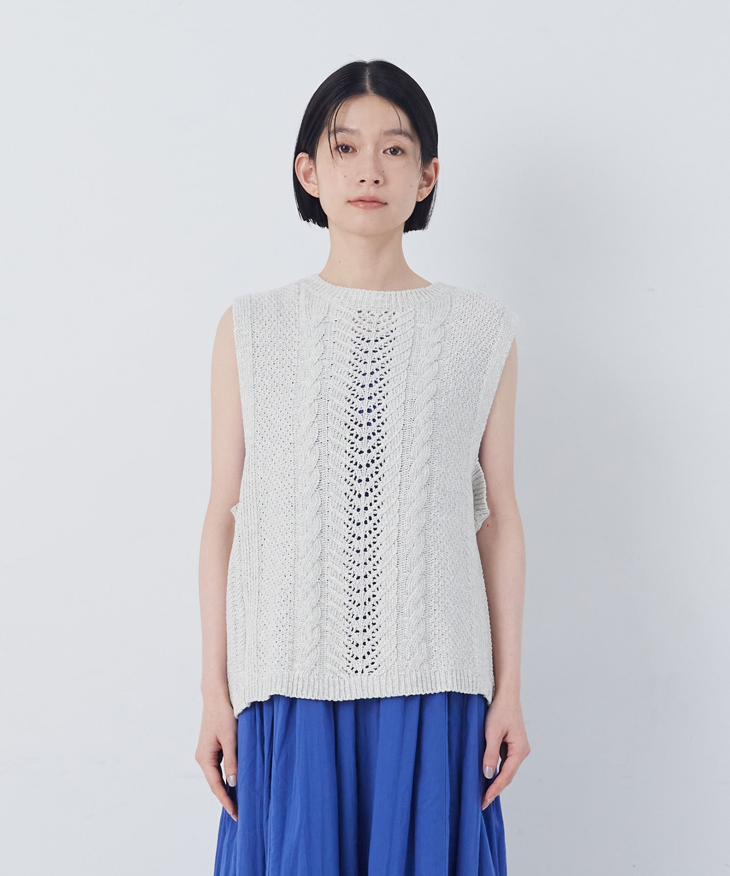 【congés payés】【2way】リリヤーン地柄2wayベスト 詳細画像 オートミール 7