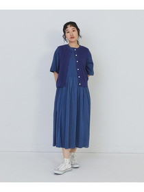 【congés payés】14G麻綿ワッフル編み2WAYベスト 詳細画像 ブラック 14