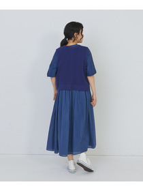 【congés payés】14G麻綿ワッフル編み2WAYベスト 詳細画像 ブラック 16