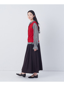 【congés payés】14G麻綿ワッフル編み2WAYベスト 詳細画像 ブラック 2