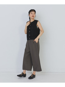 【congés payés】14G麻綿ワッフル編み2WAYベスト 詳細画像 ブラック 25