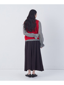 【congés payés】14G麻綿ワッフル編み2WAYベスト 詳細画像 ブラック 3