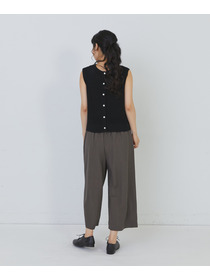 【congés payés】14G麻綿ワッフル編み2WAYベスト 詳細画像 ブラック 32